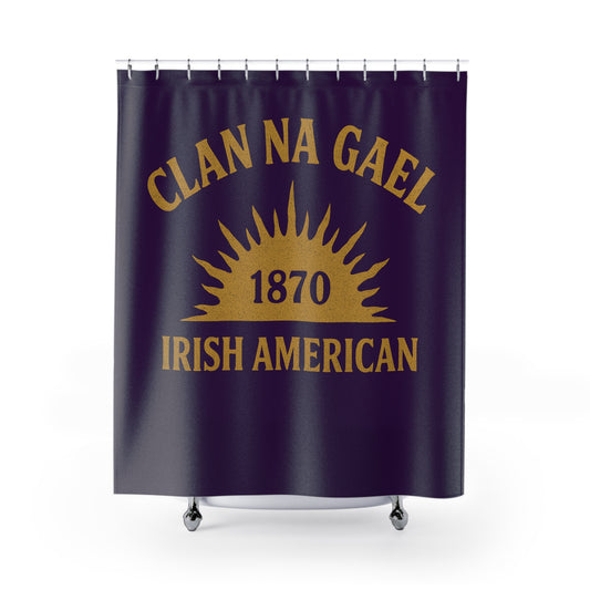 "Clan na Gael - Irish American", Shower Curtains (Beaker People)