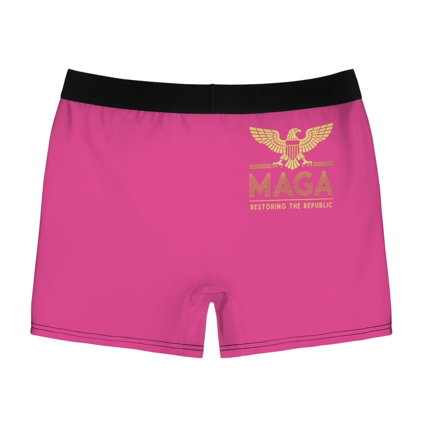 "MAGA - Restoring the Republic", Men's Boxer Briefs (Hot Pink)