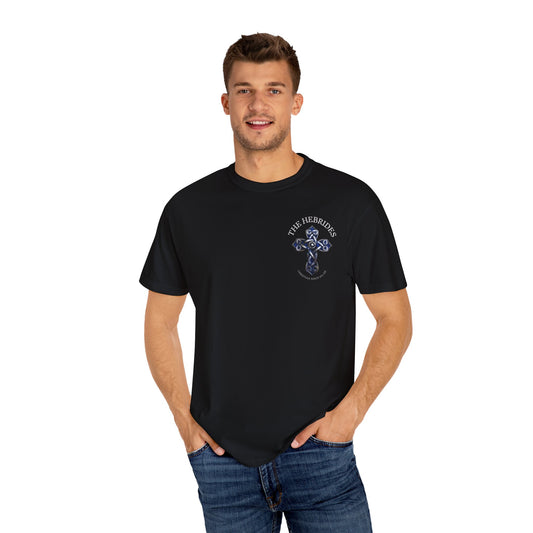 "The Hebrides - Christian since 563 AD", Unisex T-shirt