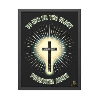 "Romans 11:36", Framed Paper Poster