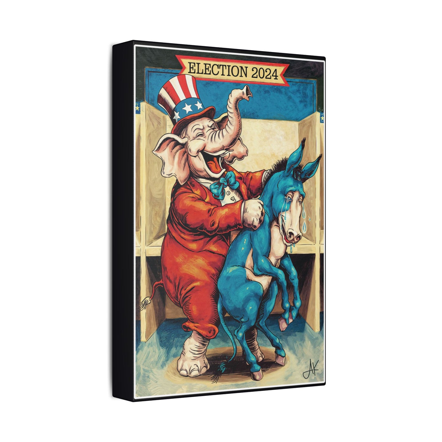 "MAGA Spanked the Donkeys 2024", Stretched Classic Canvas Print