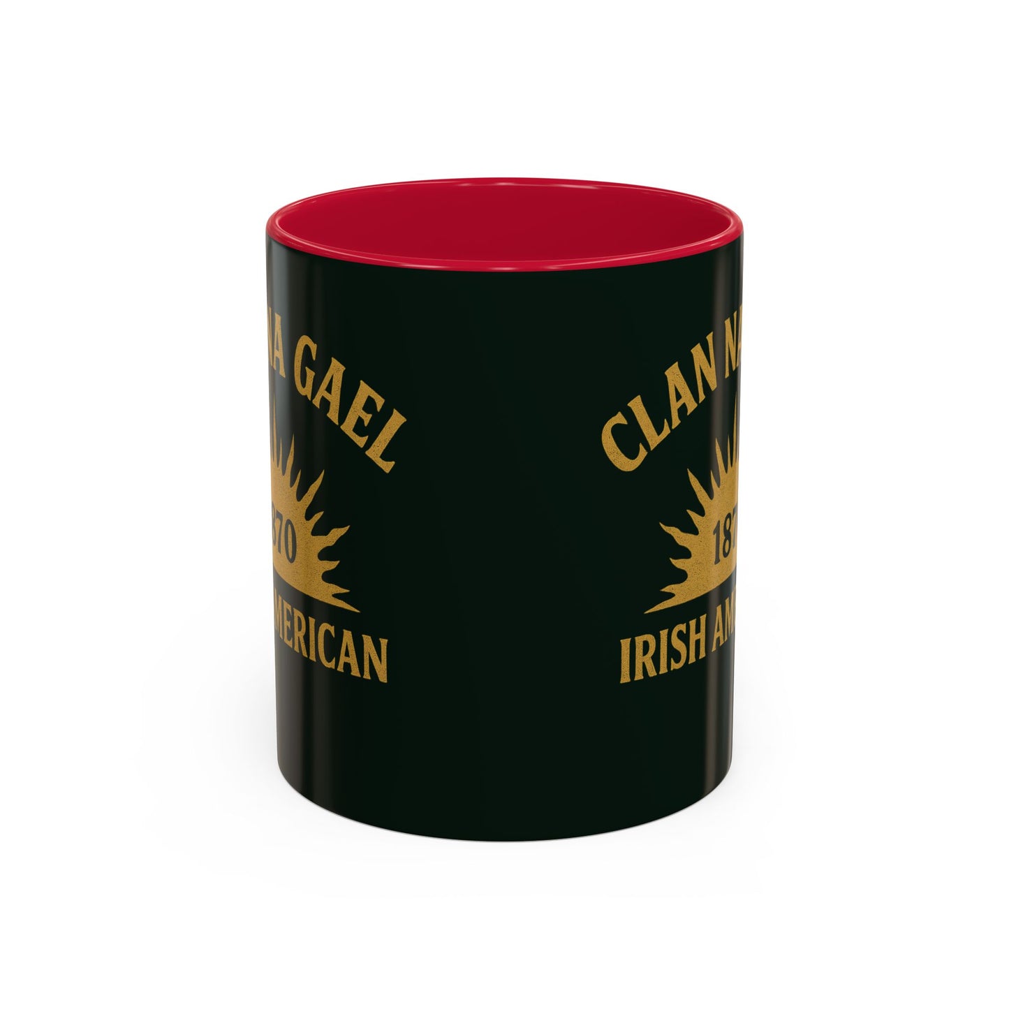 "Clan na Gael - Irish American", Colorful Mugs (11oz, 15oz) (Túath Green)