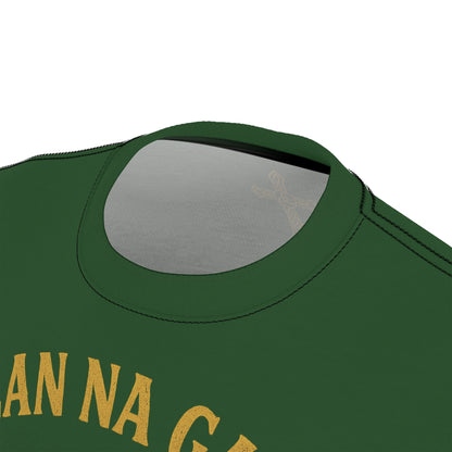 "Clan na Gael - Irish American", Unisex T-shirt (Brithemain Green)