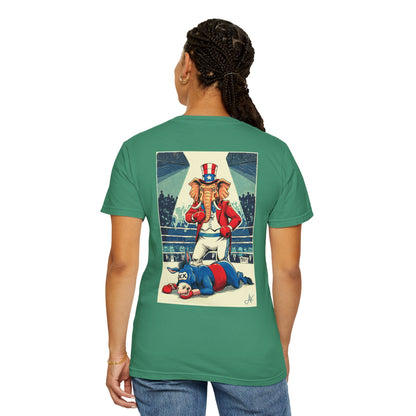 "Brutal Woke Knockout 2024", Unisex T-shirt (Dark Colors)