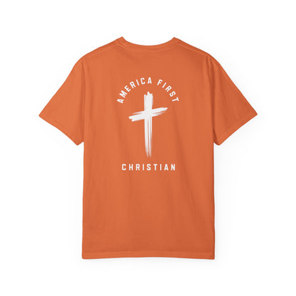 "America First Christian" #05, Unisex T-shirt (Dark Colors)