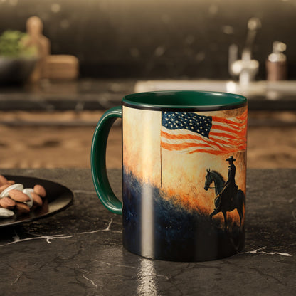 "Liberty under God", Colorful Mugs (11oz, 15oz)