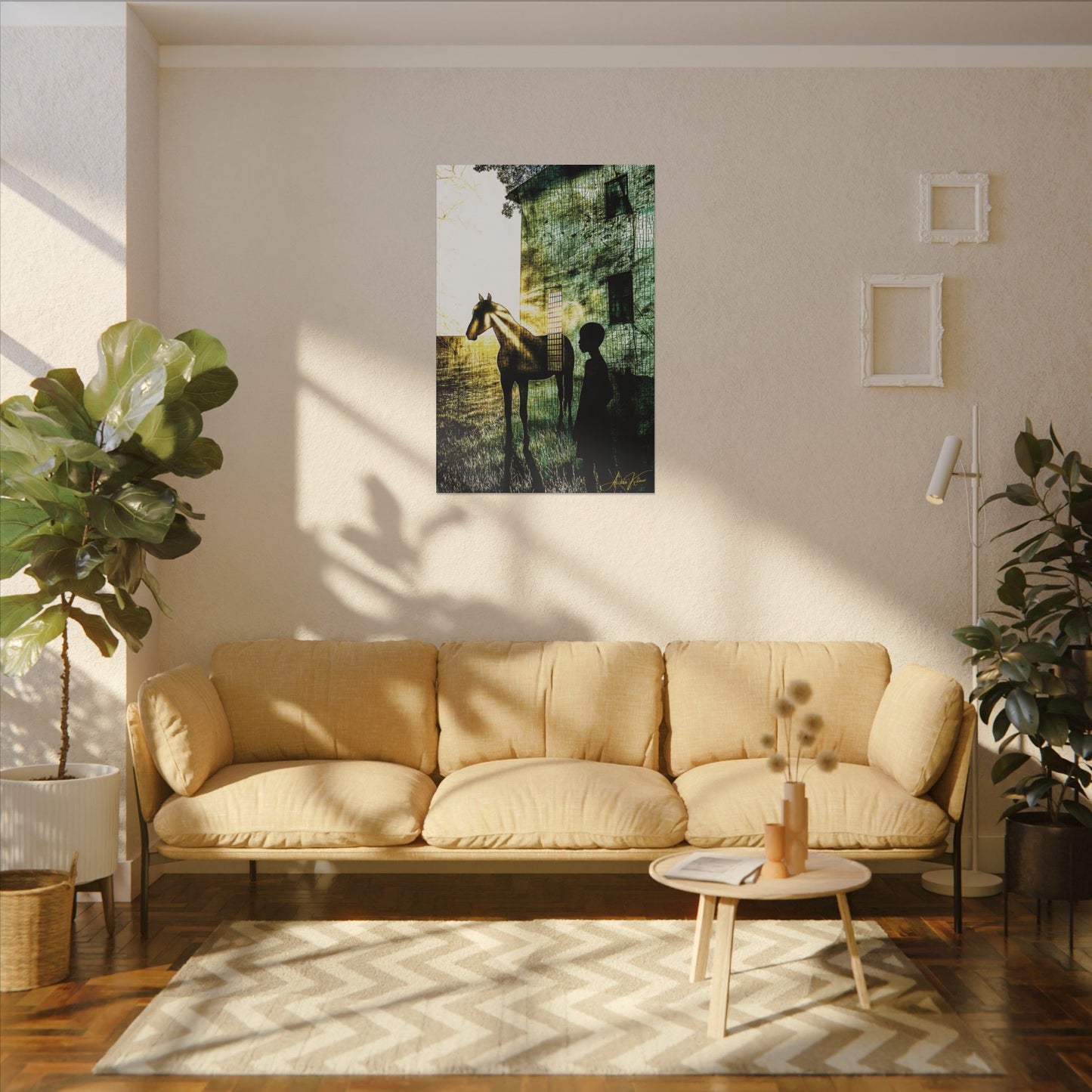 "The Back Paddock", Matte Canvas Fine Art Print