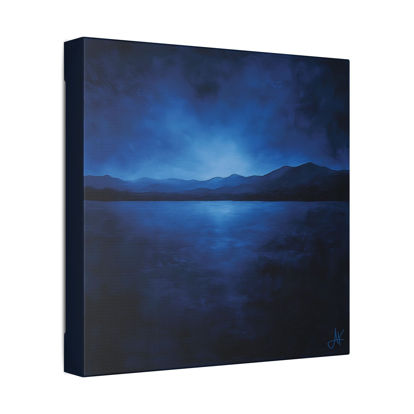 "Indigo Nights", Stretched Classic Canvas Fine Art Print