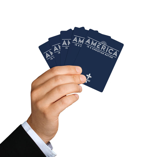 "America is a Christian Nation", Christian Playing Cards (Night Sky Blue)