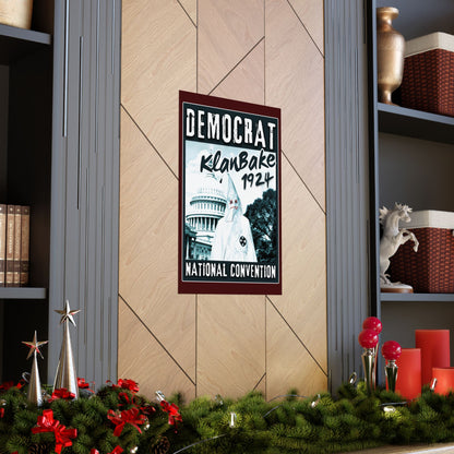 "Democrat KlanBake 1924", Matte Poster (Nine Tails Red)