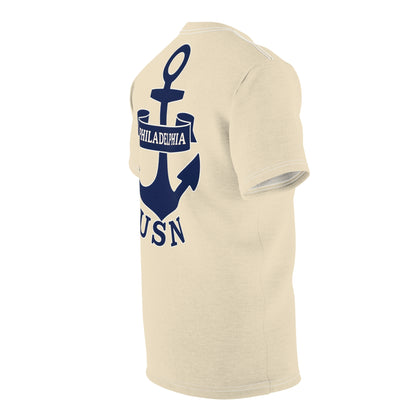 "USN Anchor", Unisex T-shirt (Canvas Sail)