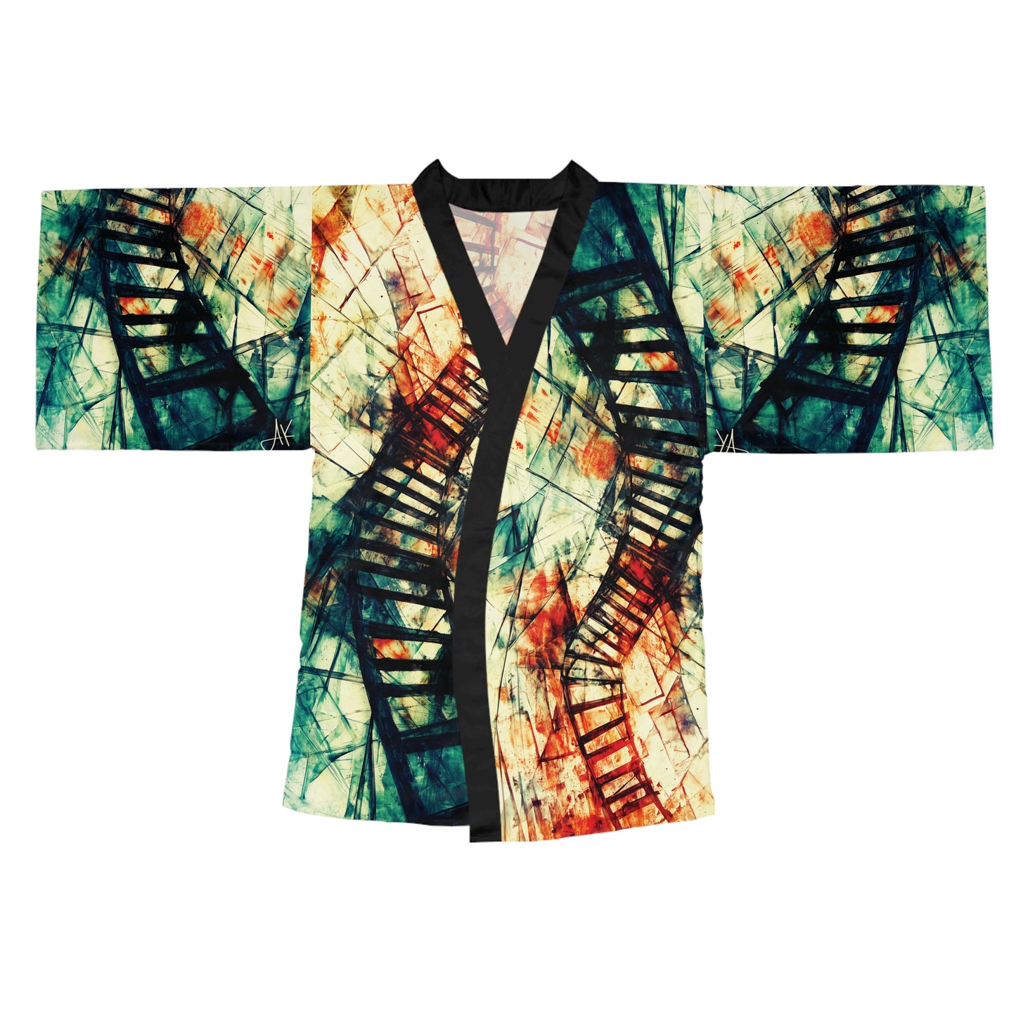 "Climb of the Eternal Soul", Long Sleeve Kimono Robe