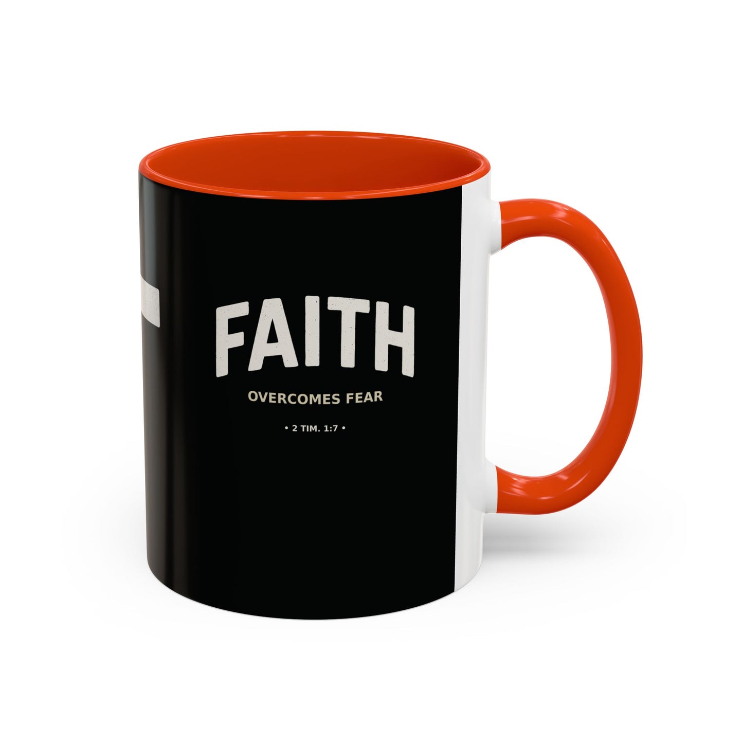 "Faith Overcomes Fear", Colorful Mugs (11oz, 15oz)