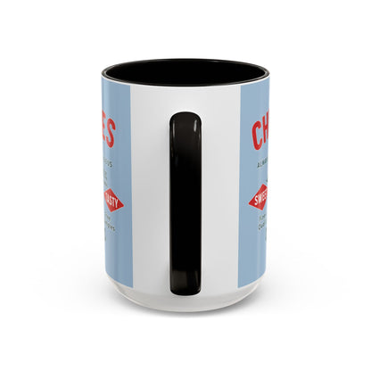 "Delicious Cherries", Colorful Mugs (11oz, 15oz) (Retro Sky)