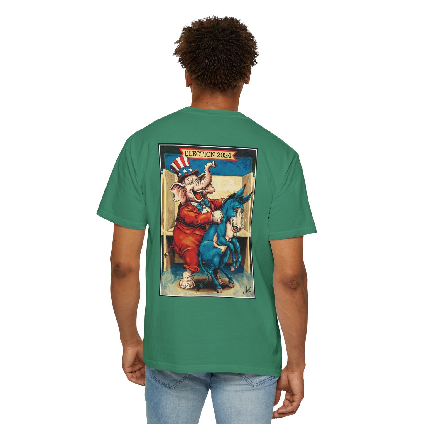 "MAGA Spanked the Donkeys 2024", Unisex T-shirt (Dark Colors)