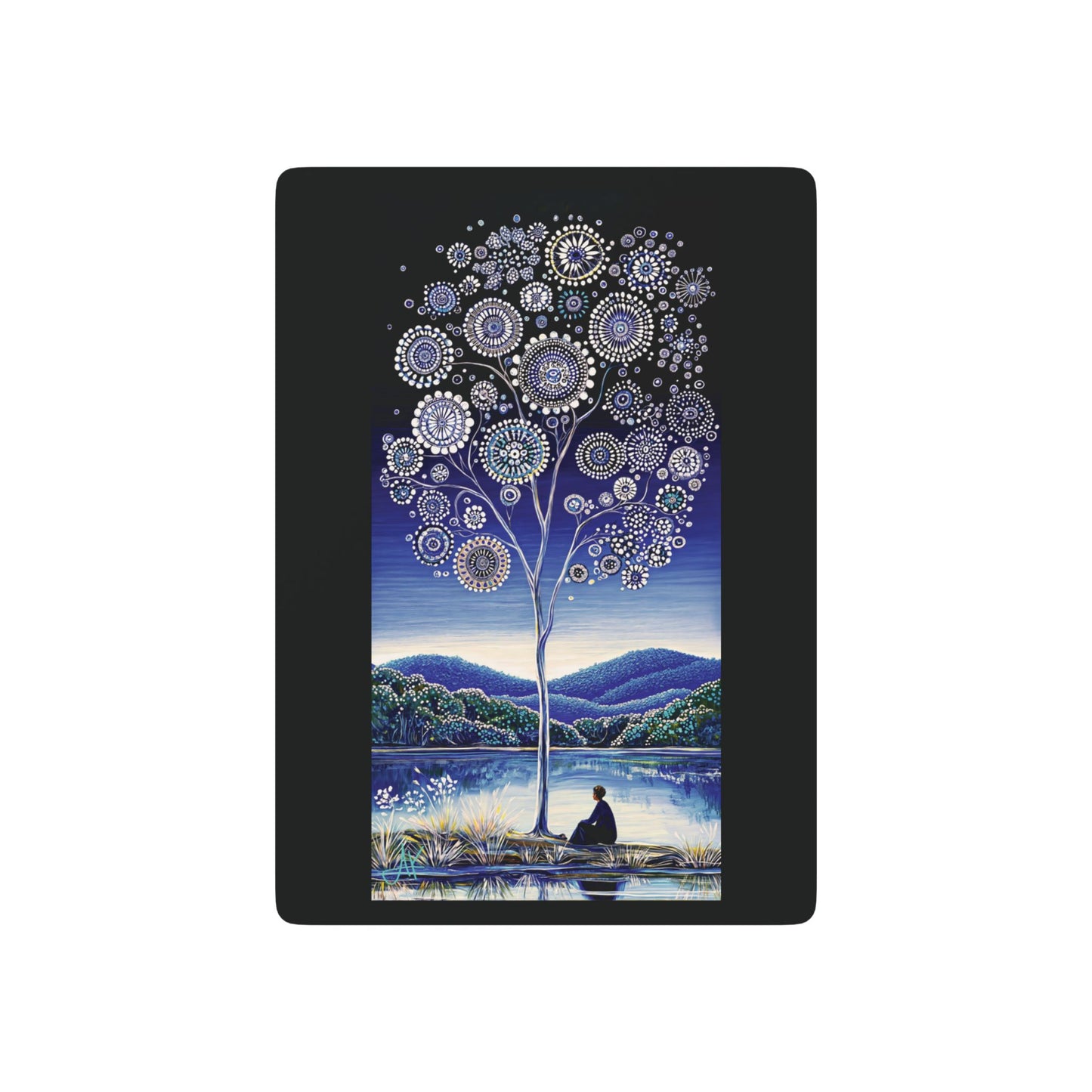 "The Dreaming Tree", Fine Art Playing Cards (Void Black)