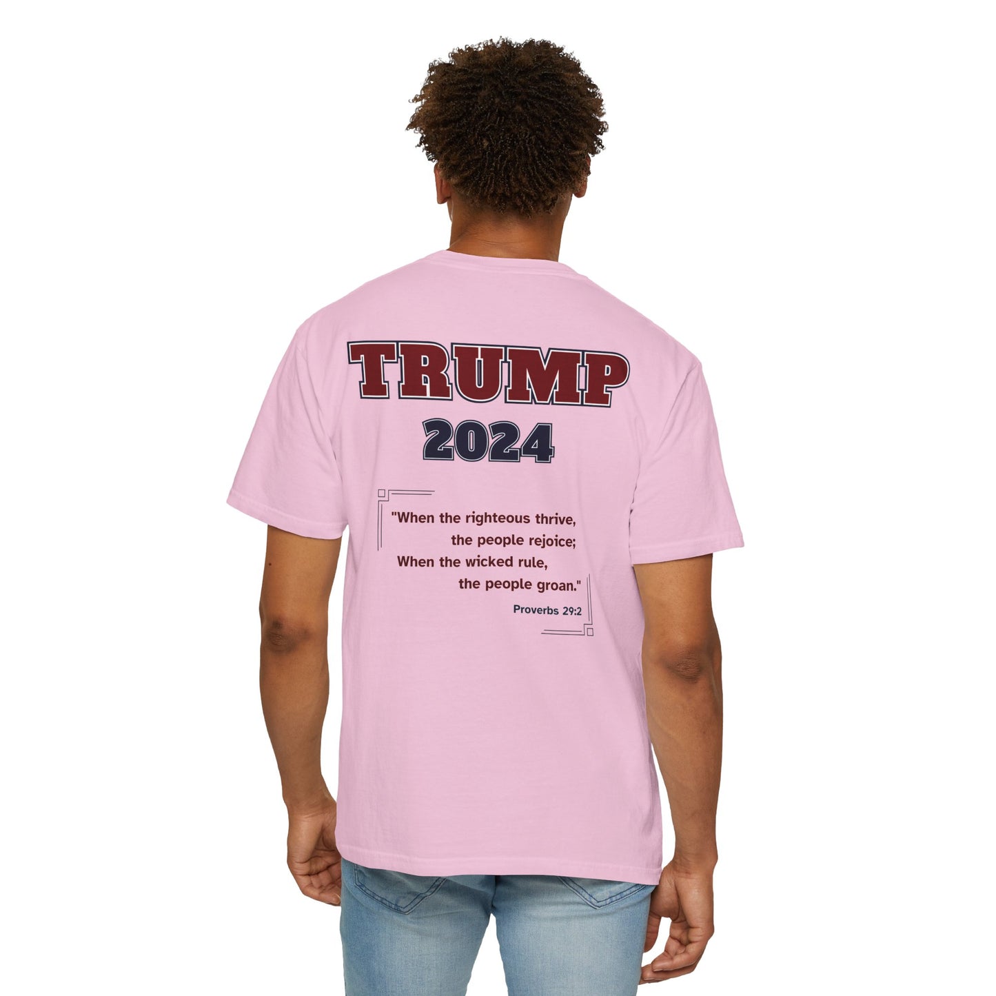 "Trump 2024 - Proverbs 29:2", Unisex T-shirt - Historical Collectible