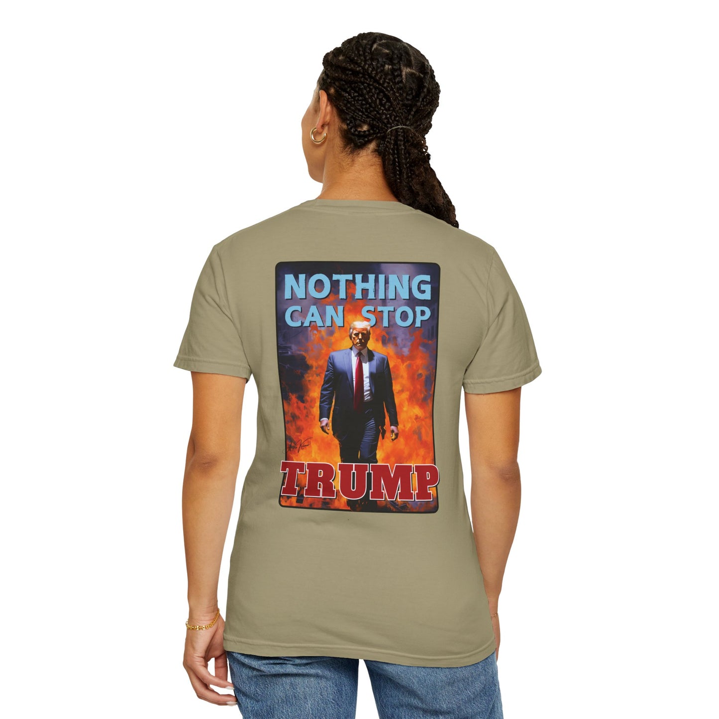"Nothing Can Stop Trump", Unisex T-shirt (Light Colors)