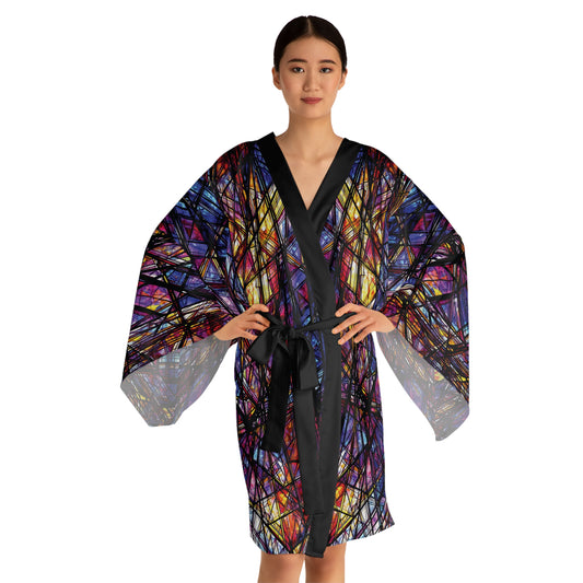 "Cathedral Colors", Long Sleeve Kimono Robe