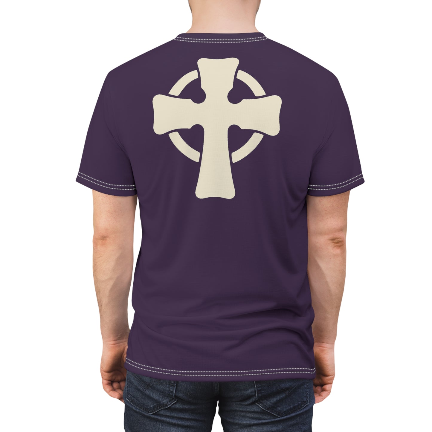 "Retro Jesus", Unisex T-shirt (Acai Berry)