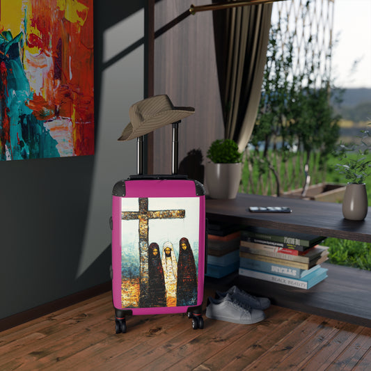 "At-the-Foot of the Cross - John 19:25", Suitcases (Dark Pink)