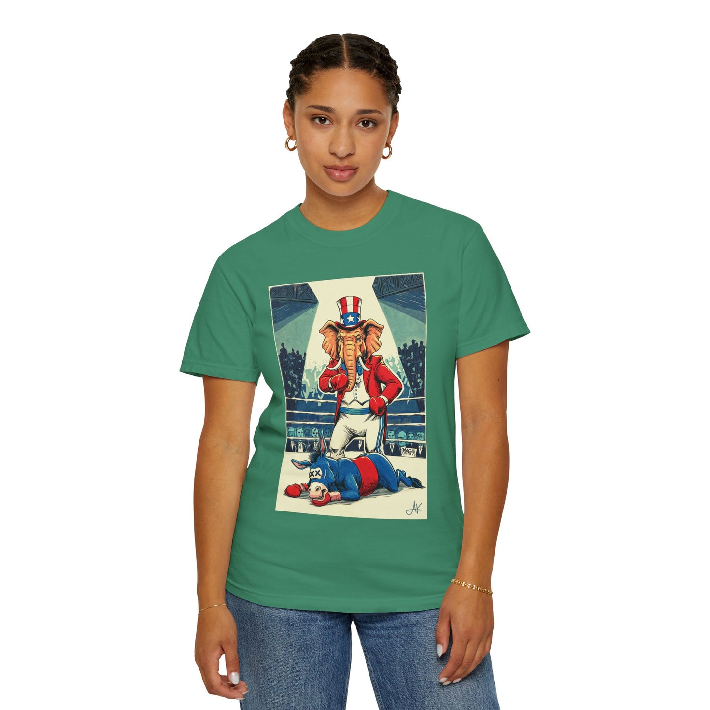 "Brutal Woke Knockout 2024", Unisex T-shirt (Dark Colors)