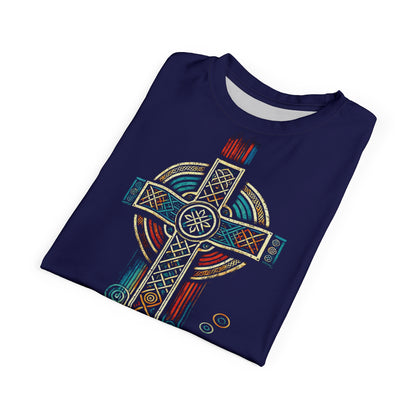 "Ancestral Faith", Unisex Tee (Obsidian Blue)