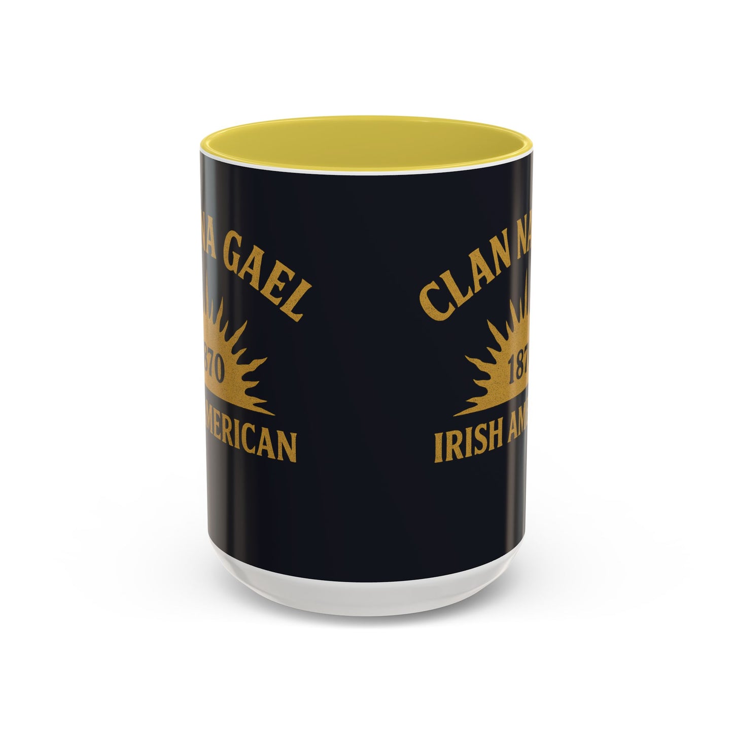 "Clan na Gael - Irish American", Colorful Mugs (11oz, 15oz) (Black Denim)