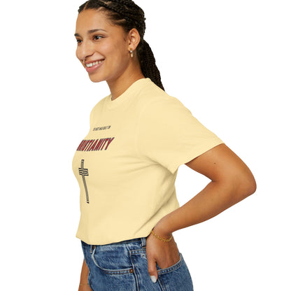 "The West was built on Christianity", Unisex T-shirt