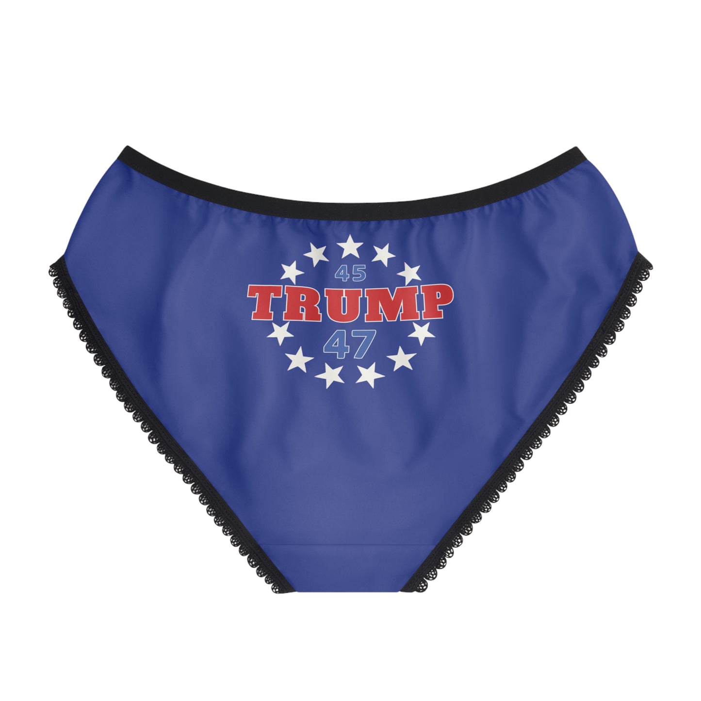 "Trump 45-47 Circle of Stars", Women's Briefs (Patriot Blue)