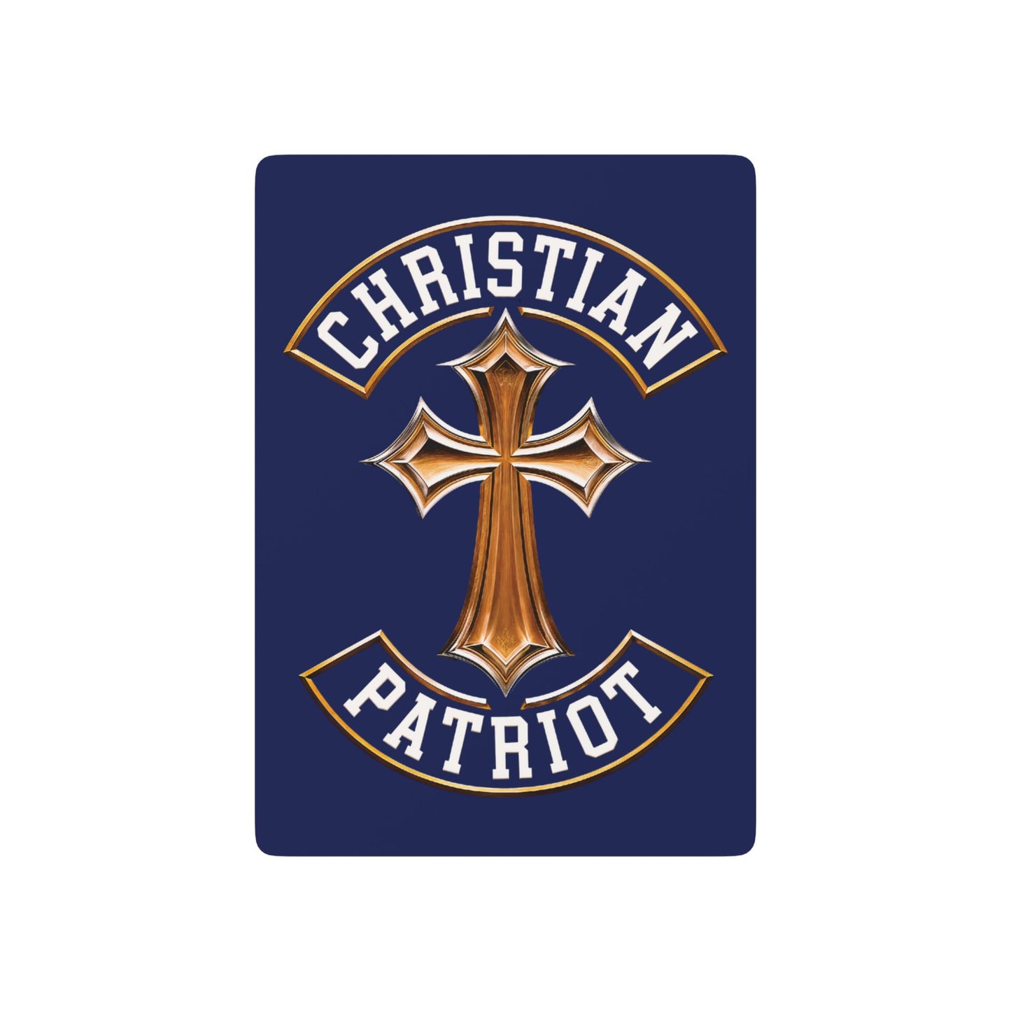 "Christian Patriot" #03, Christian Playing Cards (Norway Blue)