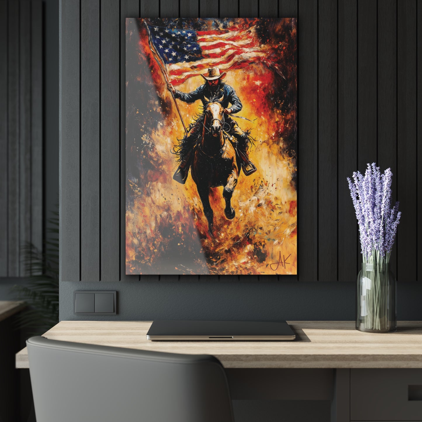 "Fearless Liberty", Fine Art Acrylic Wall Prints (French Cleat Hanging)