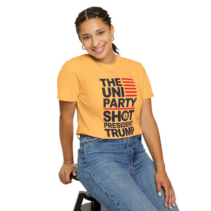 "The Uniparty Shot President Trump" #01, Unisex T-shirt