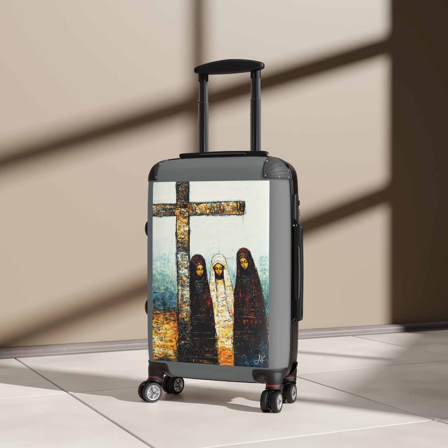 "At-the-Foot of the Cross - John 19:25", Suitcases (Dark Grey)