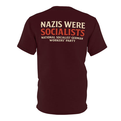"Nazis were Socialists", Unisex T-shirt (Mama Africa)