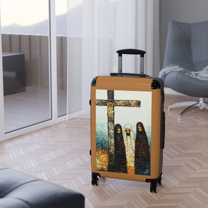"At-the-Foot of the Cross - John 19:25", Suitcases (Light Brown)