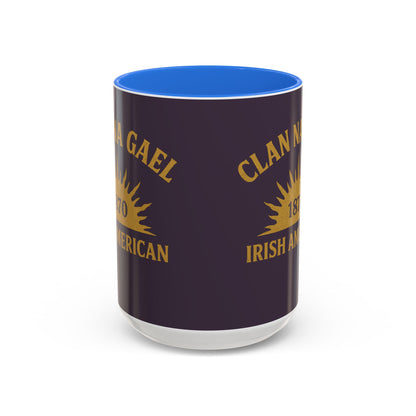 "Clan na Gael - Irish American", Colorful Mugs (11oz, 15oz) (Purple Verbena)