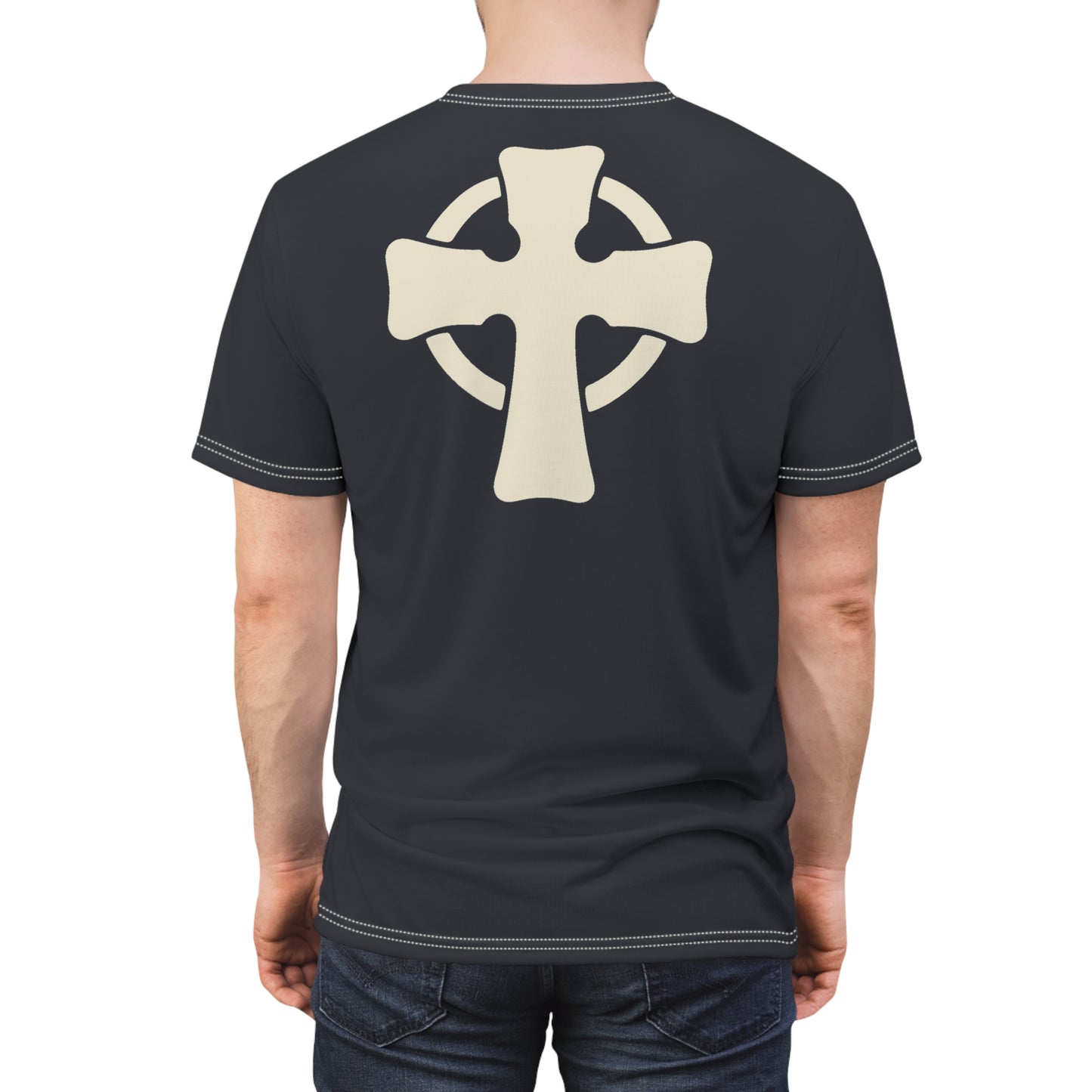 "Retro Jesus", Unisex T-shirt (Antarctic Deep)