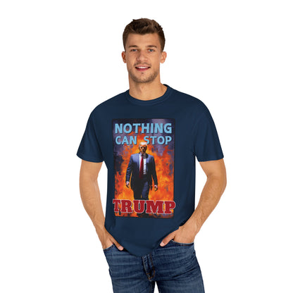 "Nothing Can Stop Trump", Unisex T-shirt (Dark Colors)