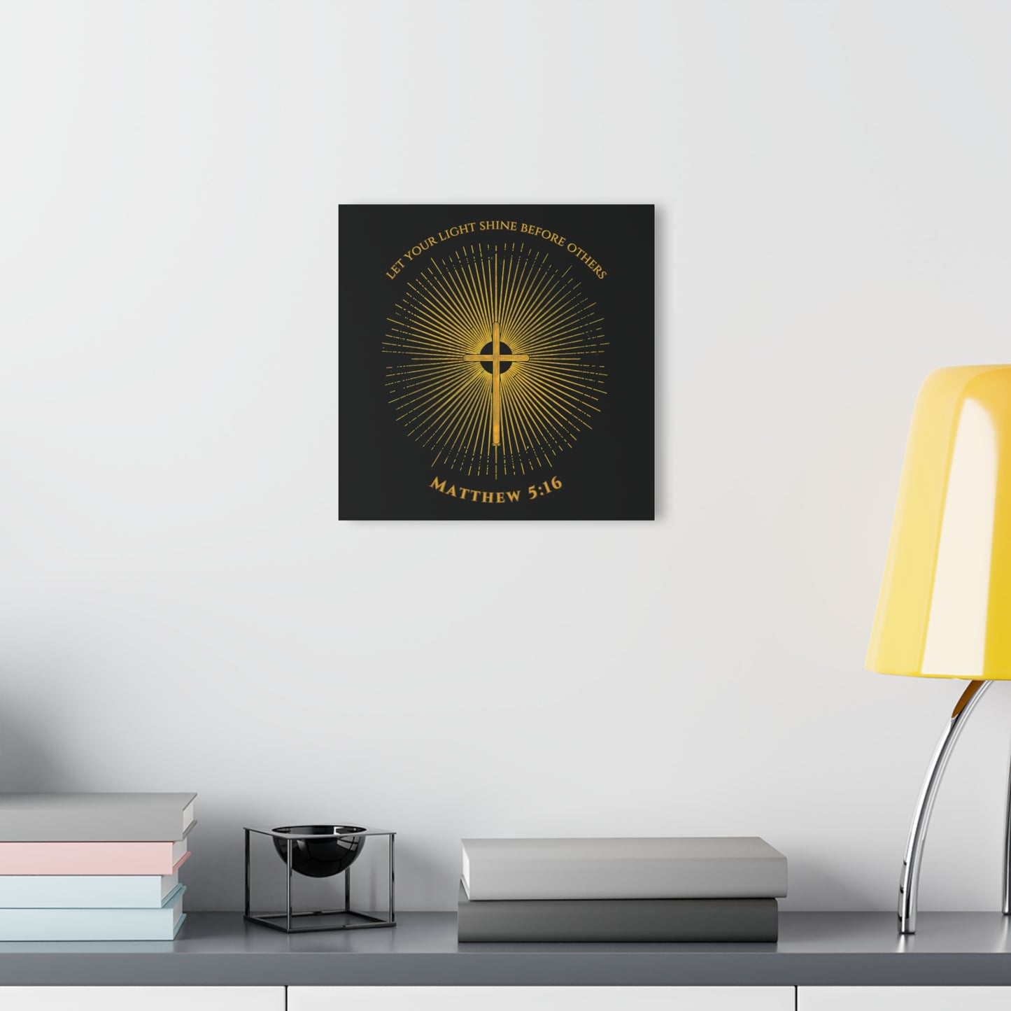 "Matthew 5:16 Sunburst", Fine Art Acrylic Wall Prints (French Cleat Hanging)