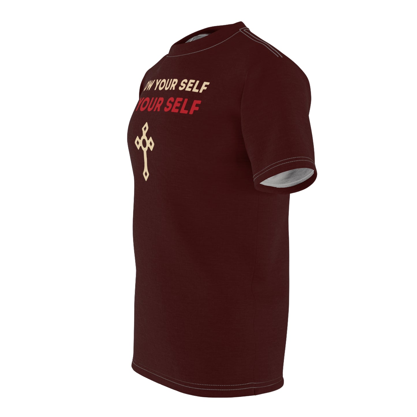 "Know Your Self", Unisex T-shirt (Mahogany)