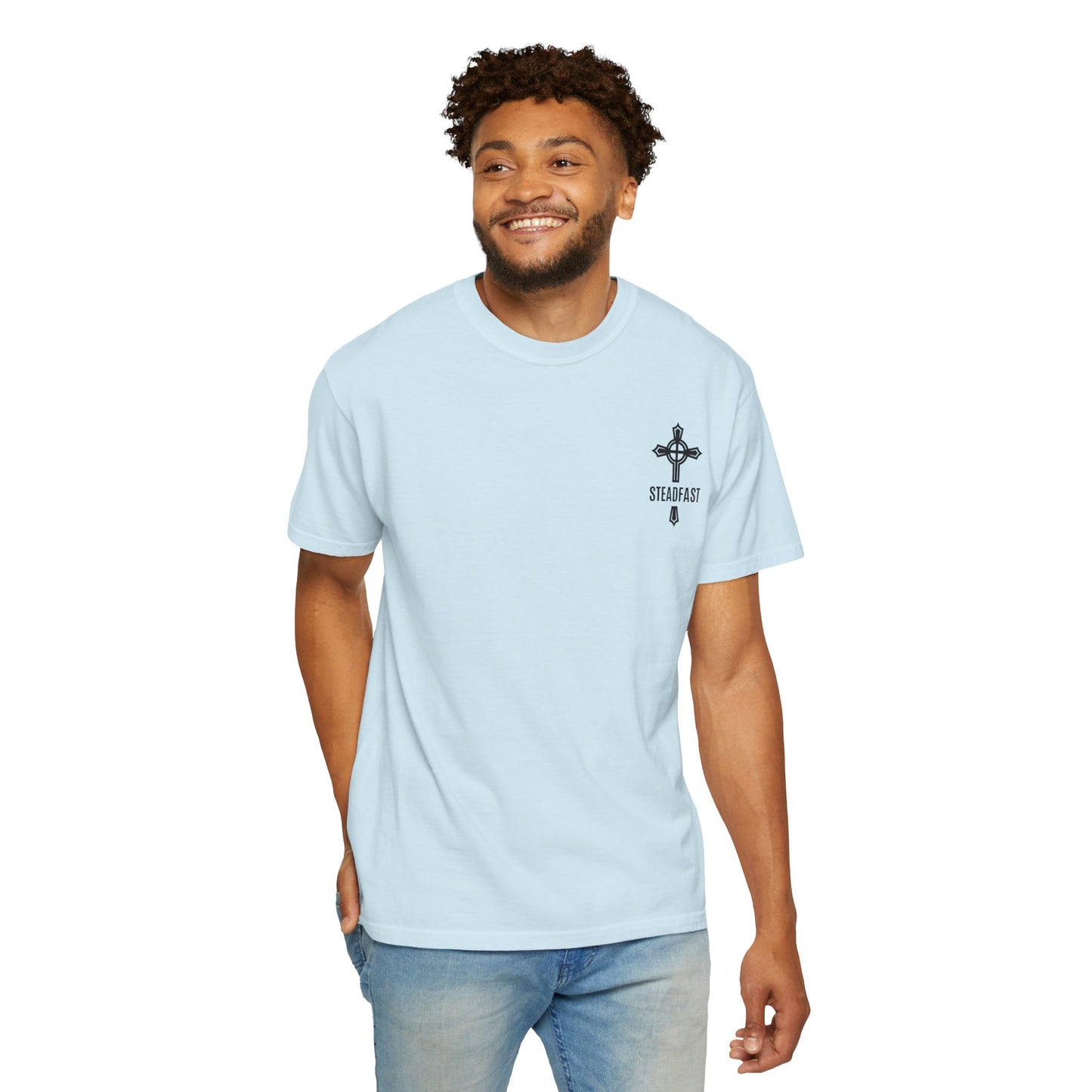 "Steadfast Cross in Black", Unisex T-shirt