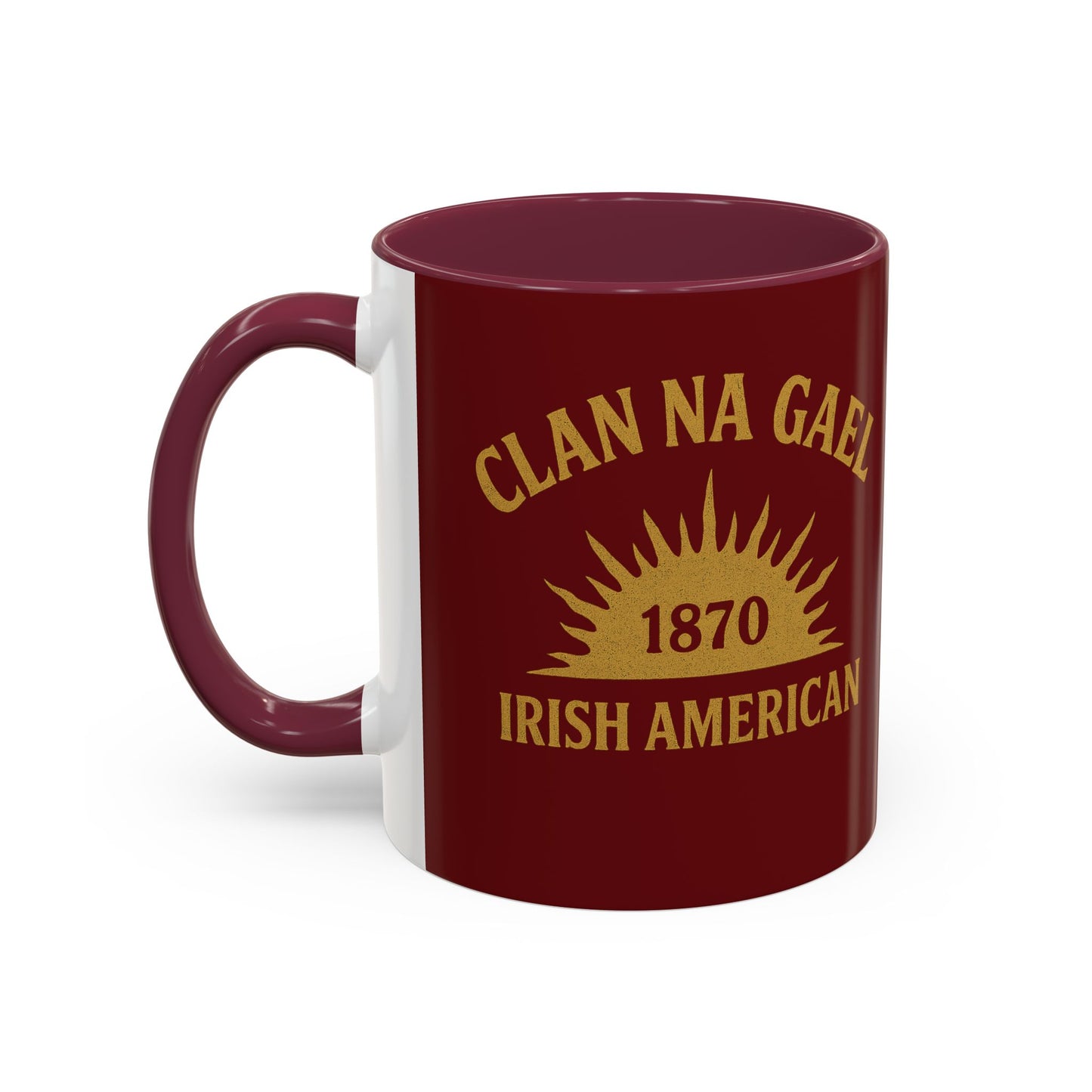 "Clan na Gael - Irish American", Colorful Mugs (11oz, 15oz) (Palladius Red)