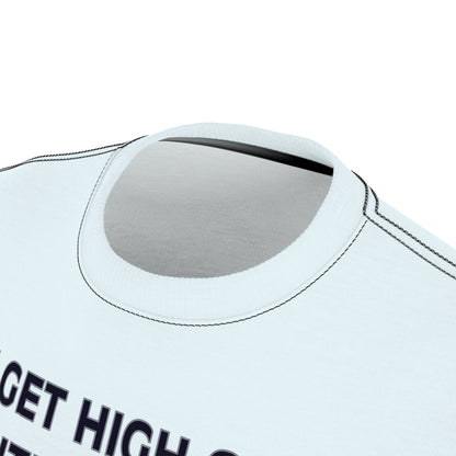 "Intelligent Conversation", Unisex T-shirt (Bubbles Blue)