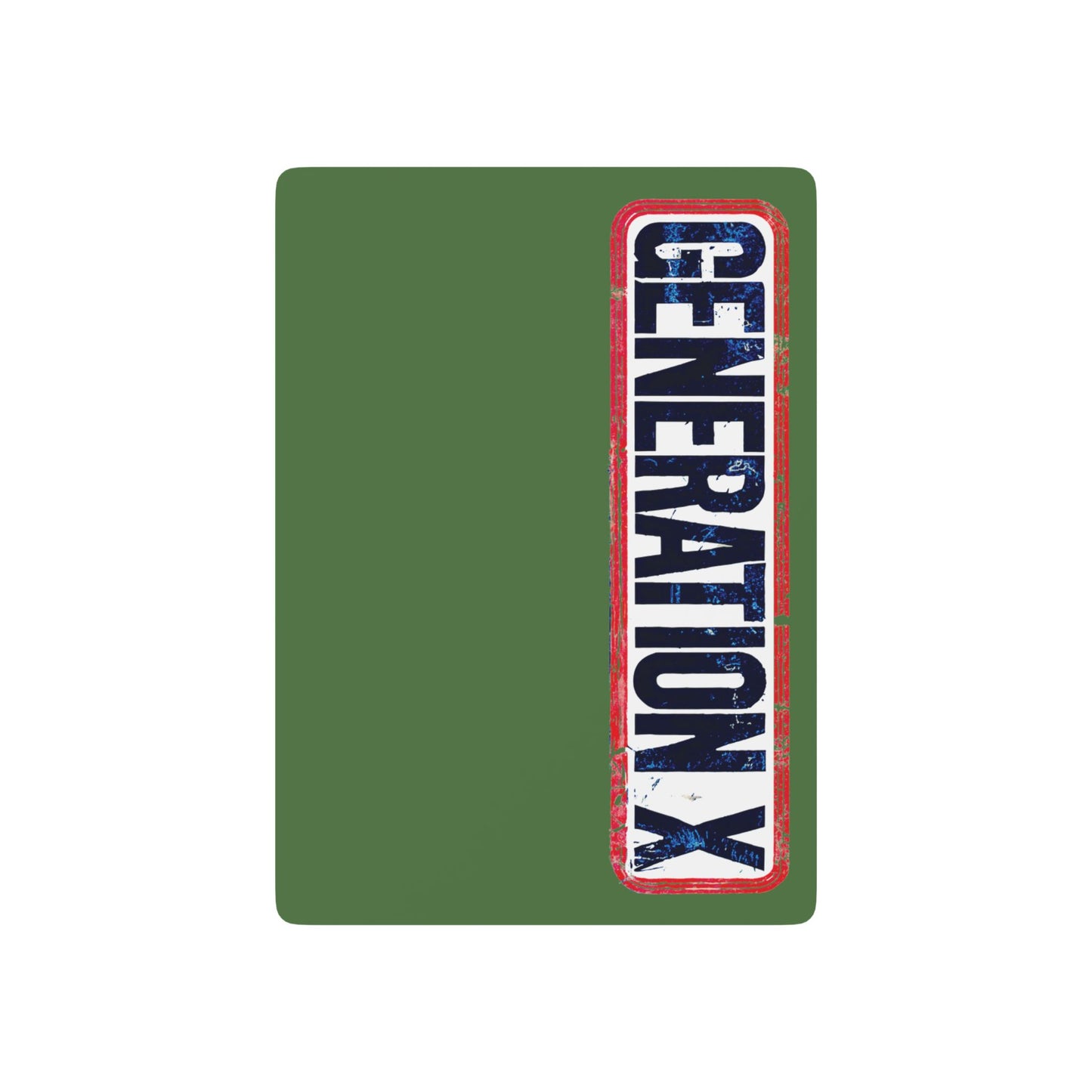 "Generation X", Retro Playing Cards (Fern Green)
