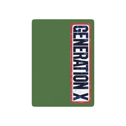 "Generation X", Retro Playing Cards (Fern Green)