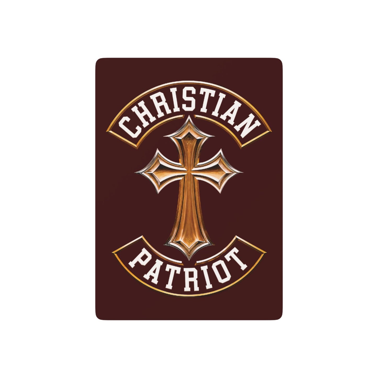 "Christian Patriot" #03, Christian Playing Cards (Mahogany)