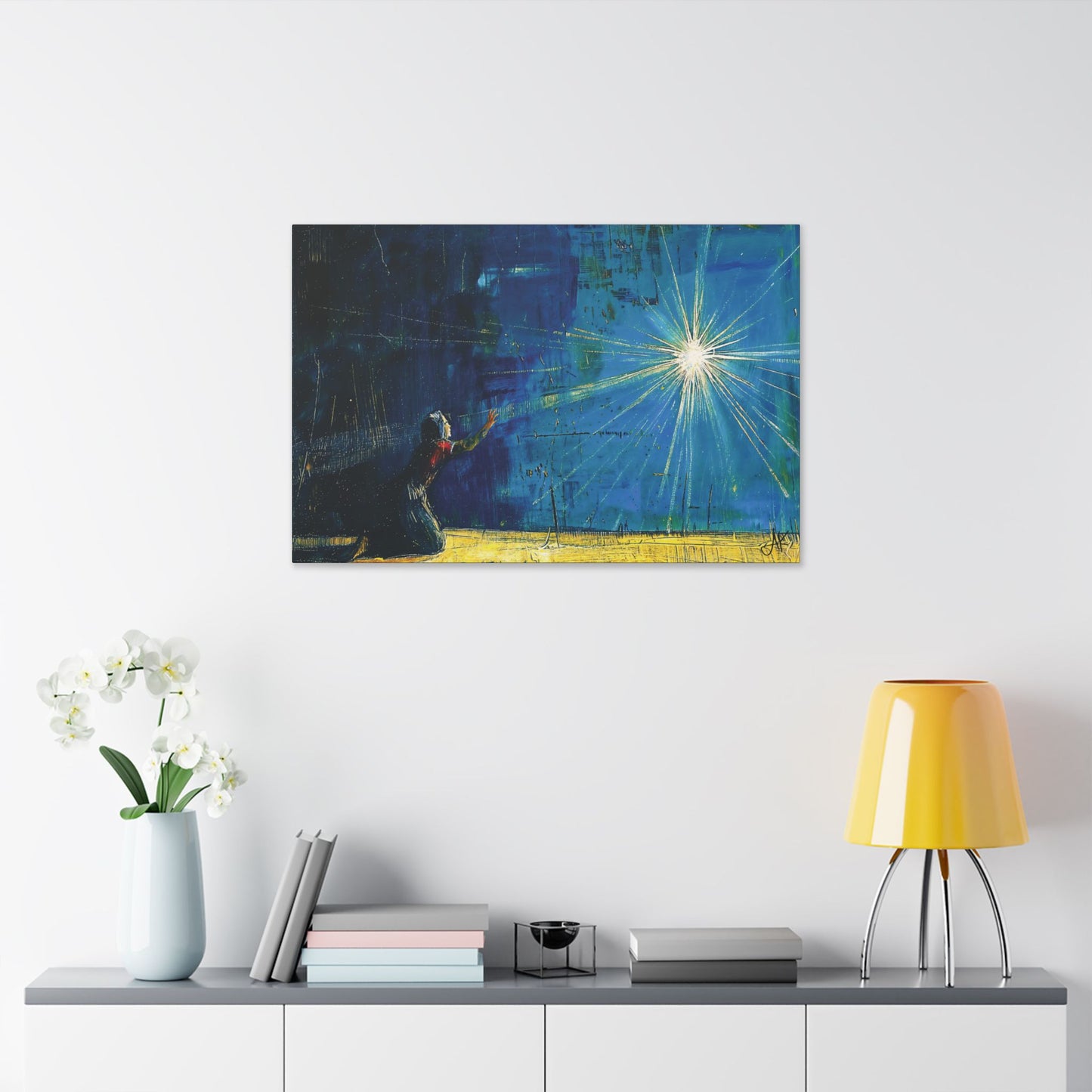 "Miraculous Connection", Stretched Classic Canvas Fine Art Print