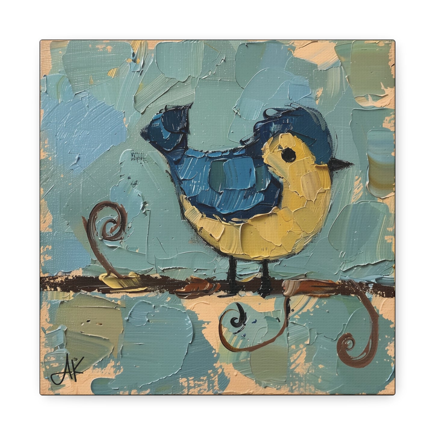 "Little Birdie", Fine Art Matte Canvas, Stretched, 1.25"