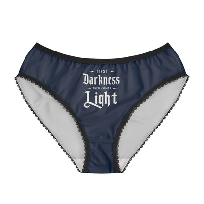 "First Darkness Then Comes Light" #02, Women's Briefs (Night Sky Blue)